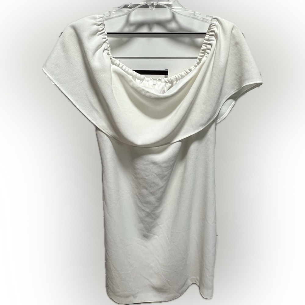 Elegant ivory Off-Shoulder Charles Henry Dress NWT (D2)